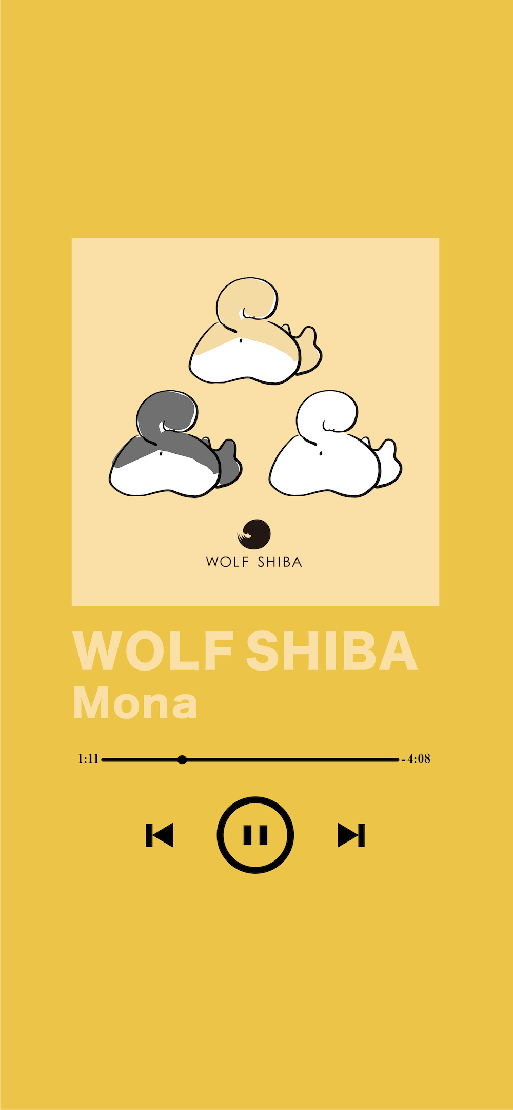 4月8日 柴犬の日 待ち受け Wolf Shiba ウルフシバ